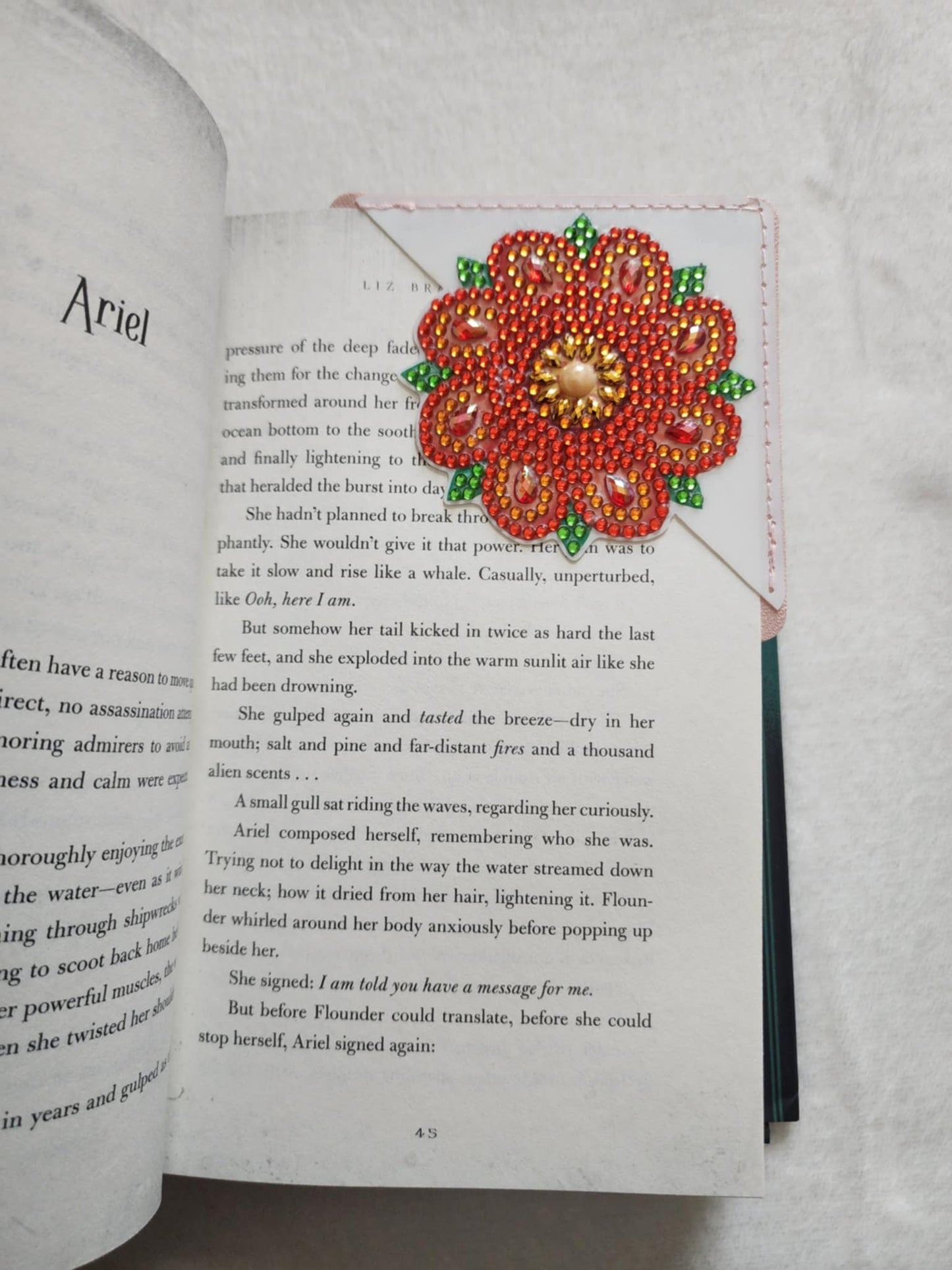 Diamond Art Corner Flower Bookmarks A