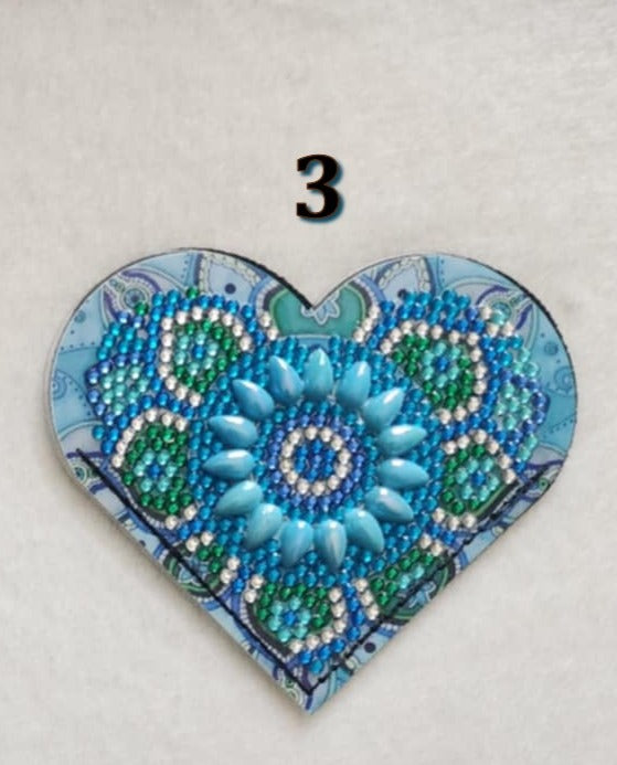 Diamond Art Corner Heart Bookmarks B