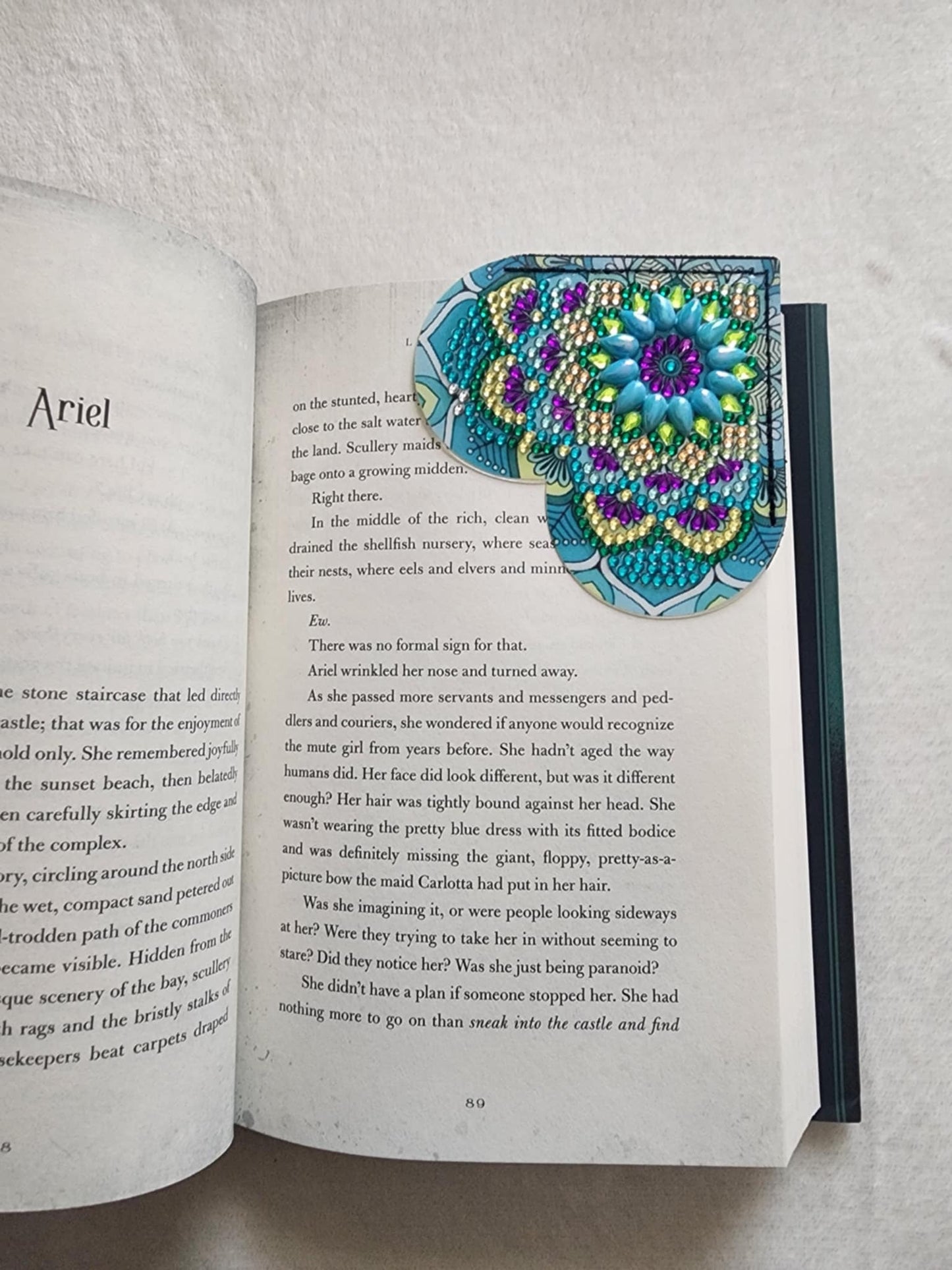 Diamond Art Corner Heart Bookmarks A