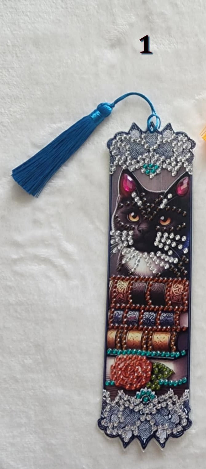 Diamond Art Lace Cats Bookmarks