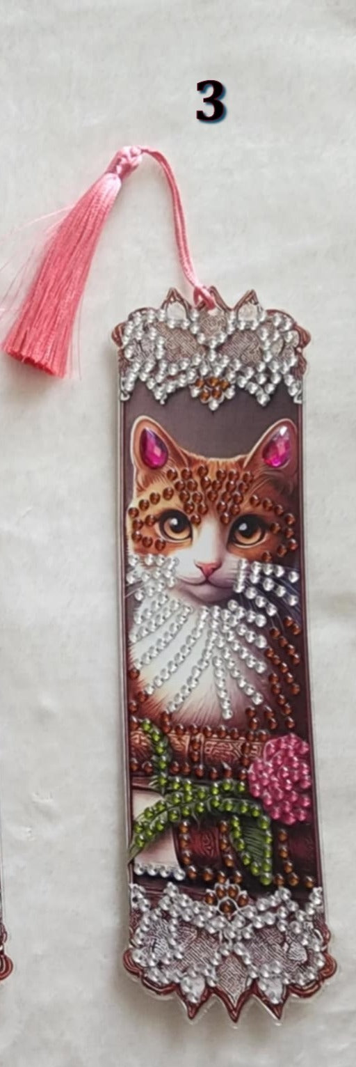 Diamond Art Lace Cats Bookmarks