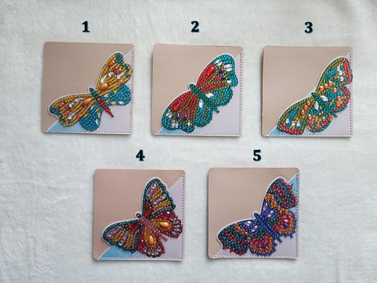 Diamond Art Corner Butterfly Bookmarks A