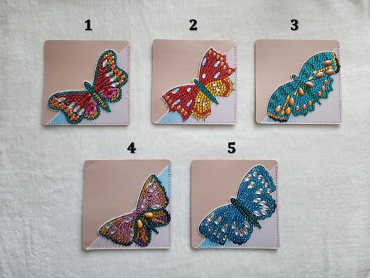 Diamond Art Corner Butterfly Bookmarks B