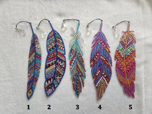 Diamond Art Feather Bookmarks