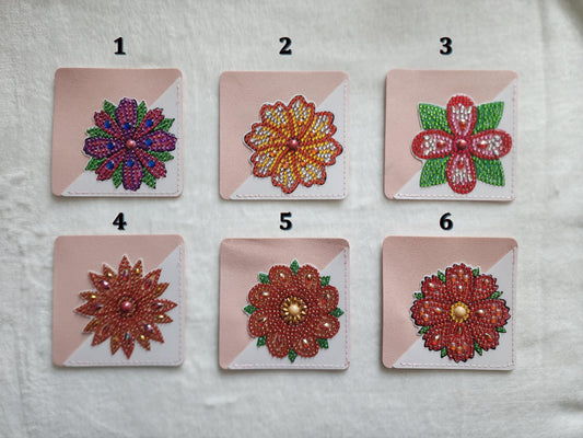 Diamond Art Corner Flower Bookmarks A