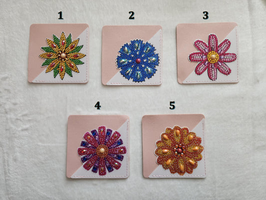 Diamond Art Corner Flower Bookmarks B