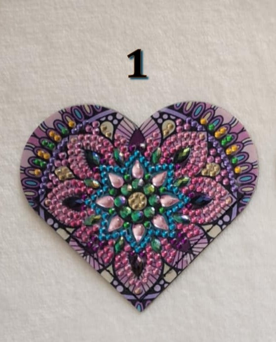 Diamond Art Corner Heart Bookmarks B