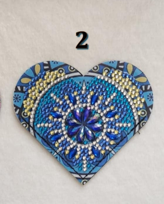 Diamond Art Corner Heart Bookmarks B