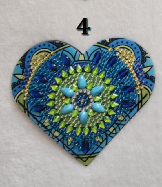 Diamond Art Corner Heart Bookmarks B