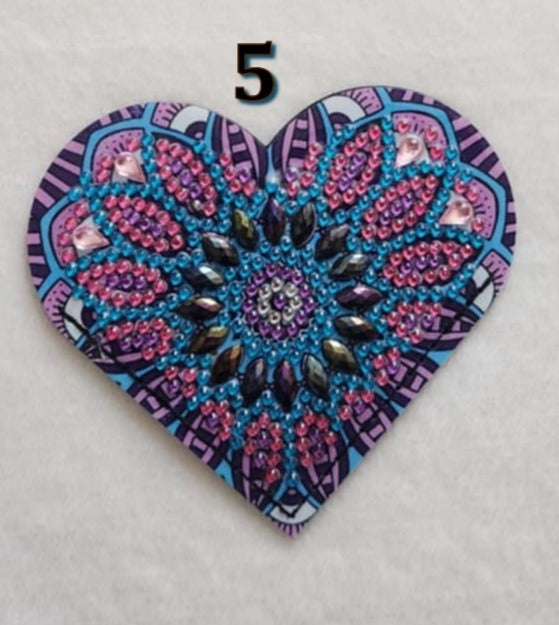 Diamond Art Corner Heart Bookmarks B
