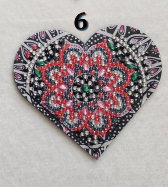 Diamond Art Corner Heart Bookmarks B