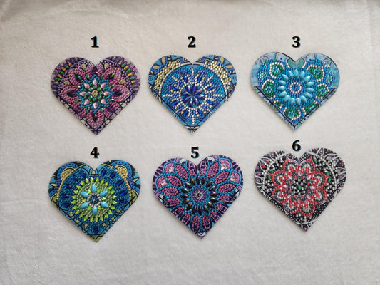 Diamond Art Corner Heart Bookmarks B
