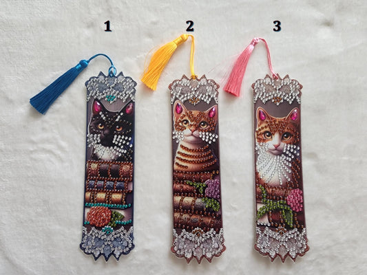 Diamond Art Lace Cats Bookmarks